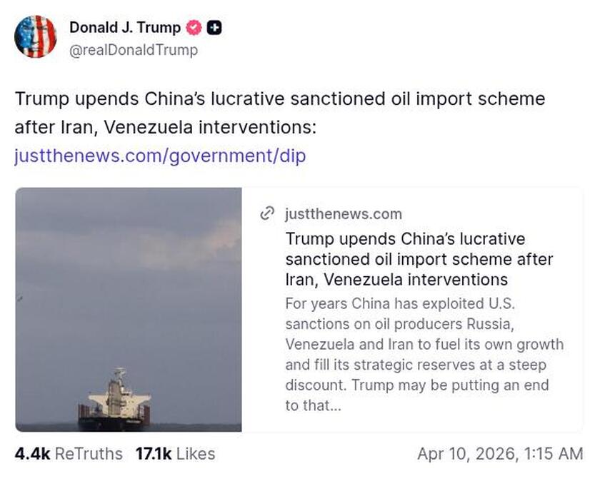 Post preview from Donald Trump