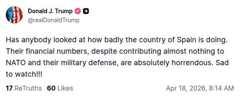 Post preview from Donald Trump