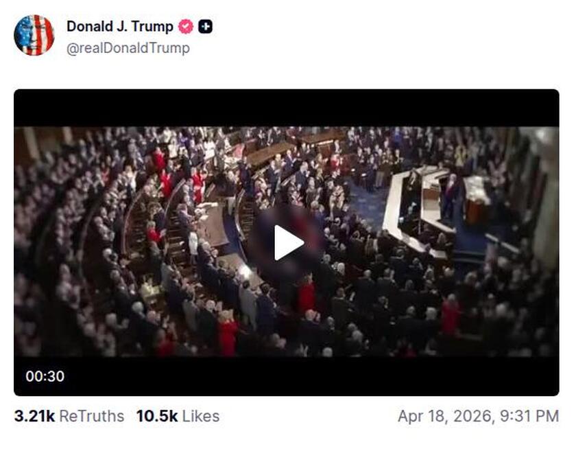 Post preview from Donald Trump