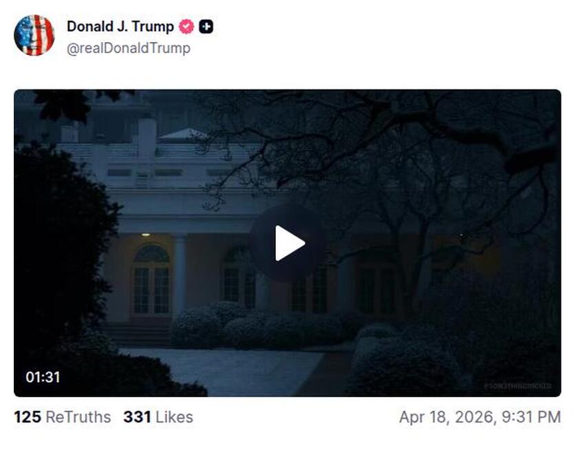 Post preview from Donald Trump
