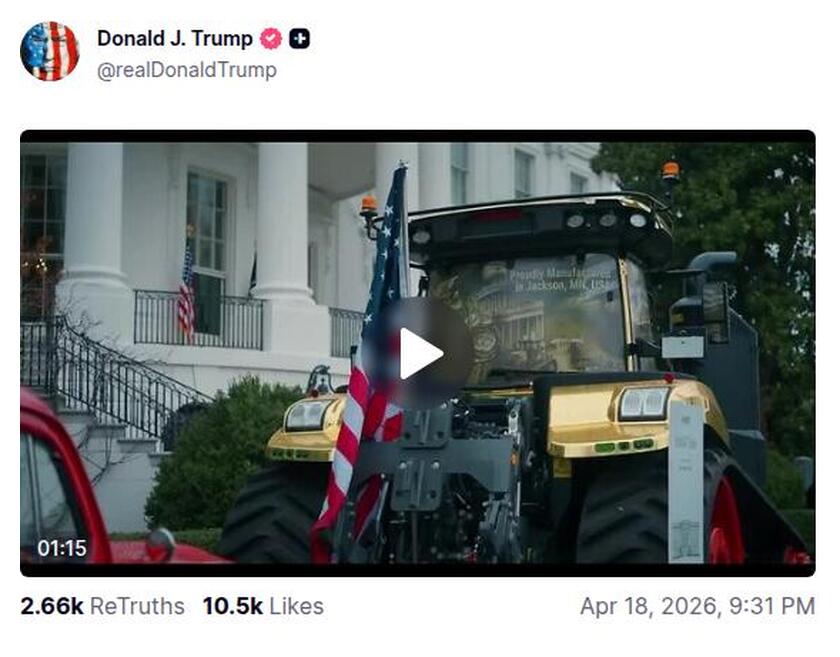Post preview from Donald Trump