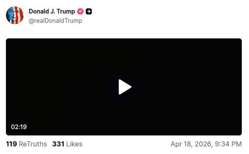 Post preview from Donald Trump