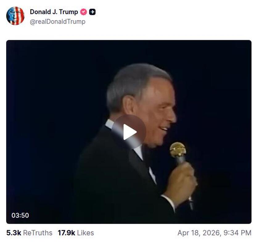 Post preview from Donald Trump