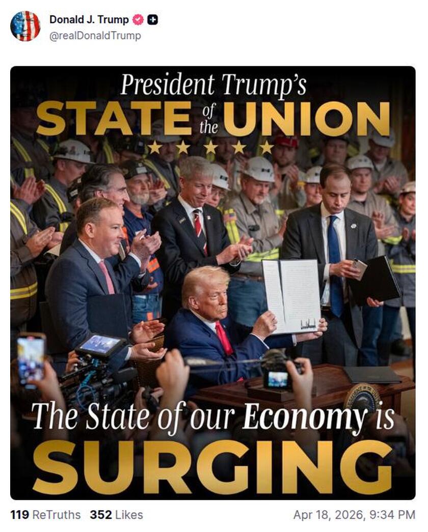 Post preview from Donald Trump