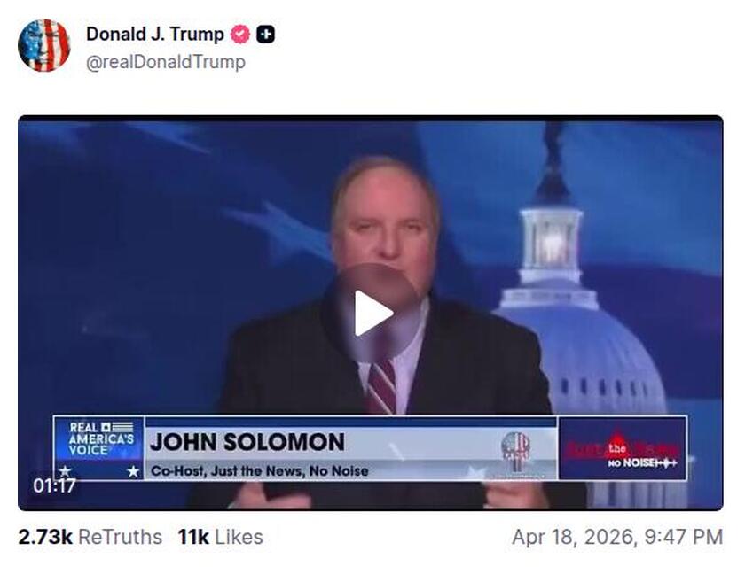 Post preview from Donald Trump