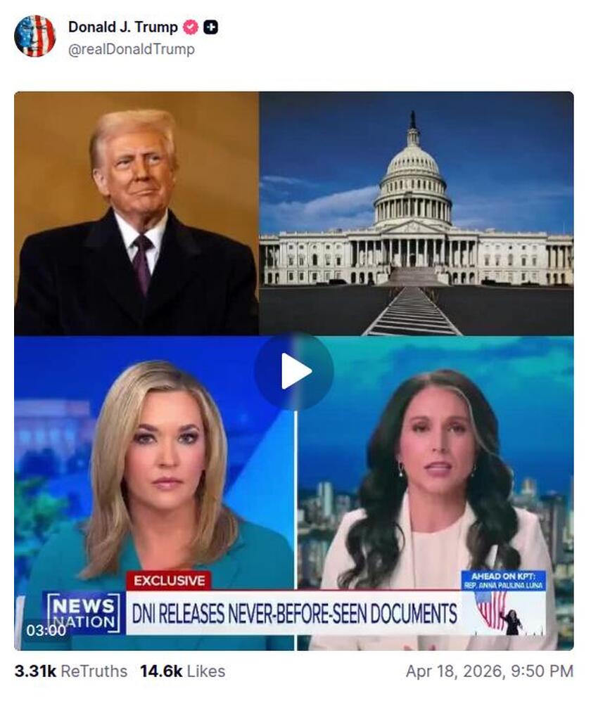 Post preview from Donald Trump