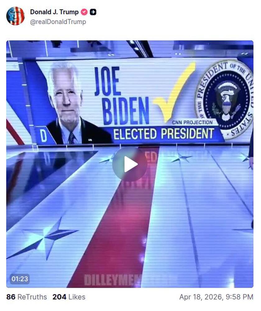 Post preview from Donald Trump