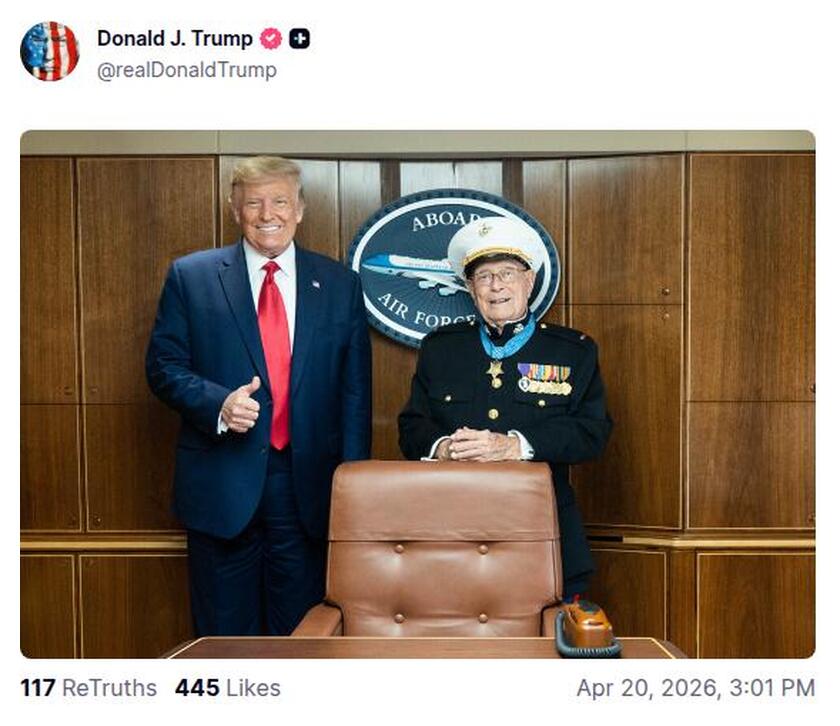 Post preview from Donald Trump