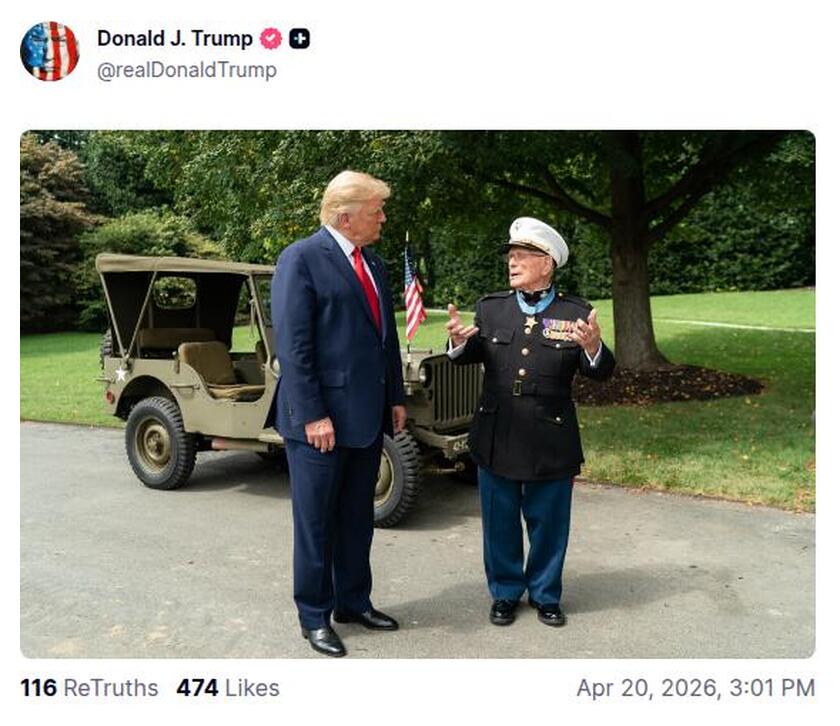 Post preview from Donald Trump