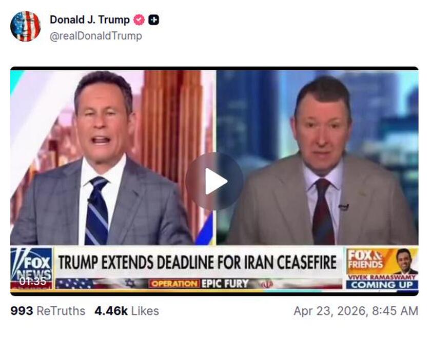 Post preview from Donald Trump