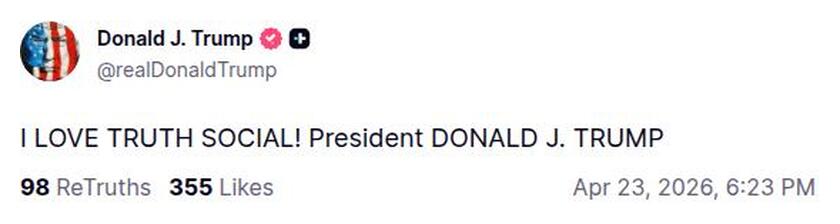 Post preview from Donald Trump