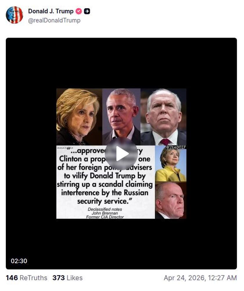Post preview from Donald Trump