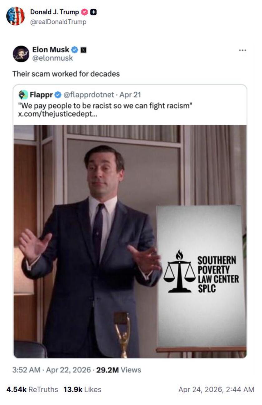 Post preview from Donald Trump