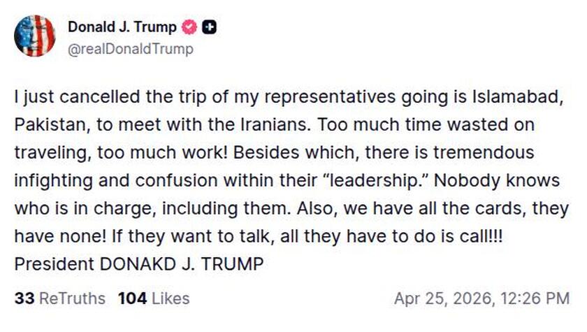 Post preview from Donald Trump