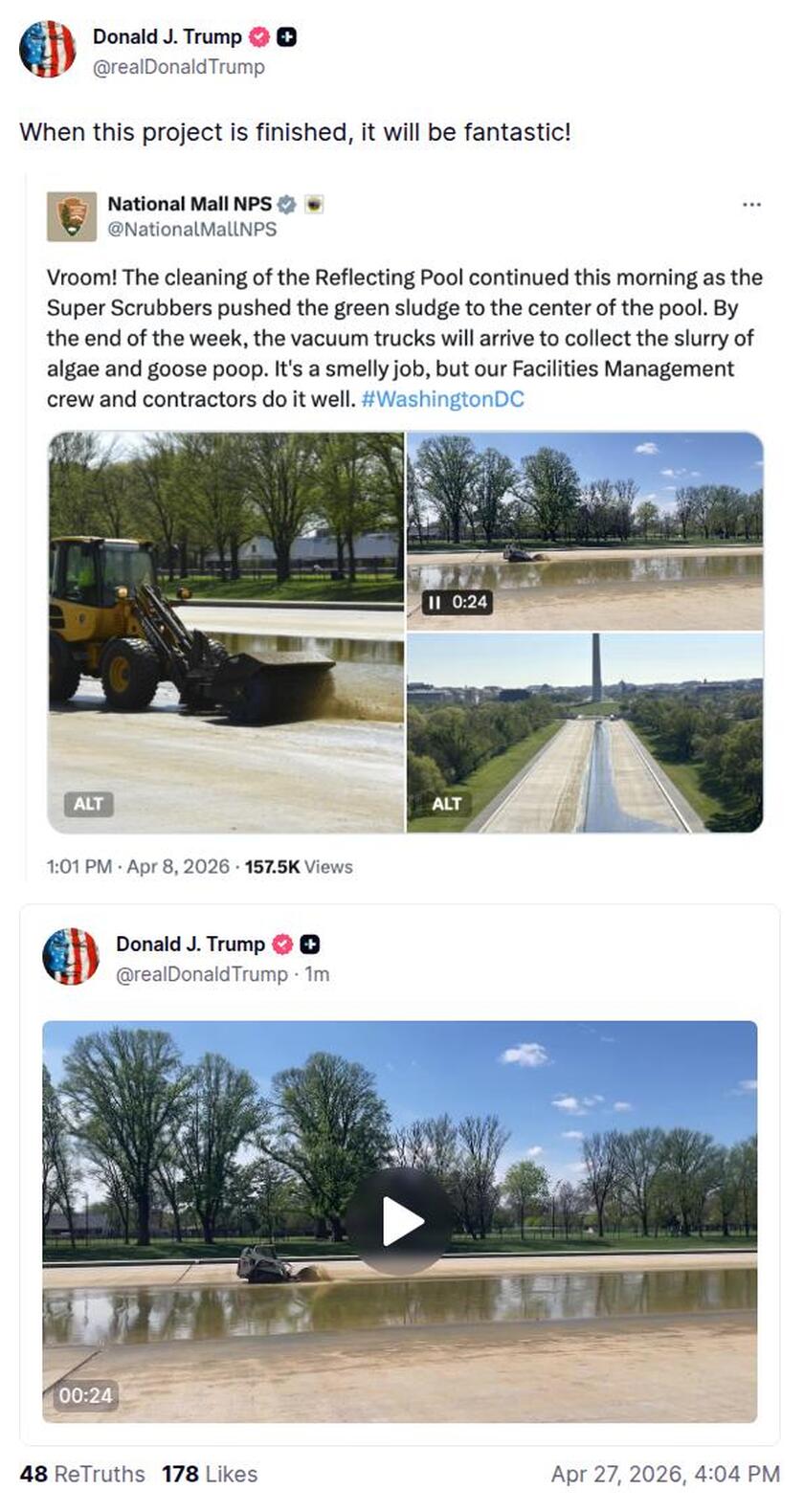 Post preview from Donald Trump