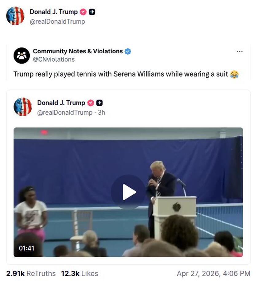 Post preview from Donald Trump