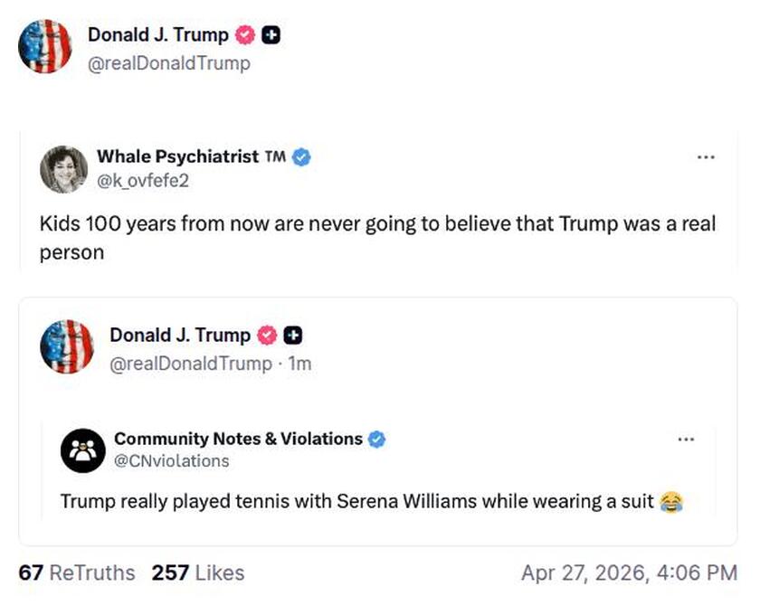 Post preview from Donald Trump