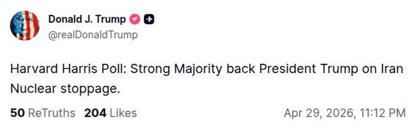 Post preview from Donald Trump