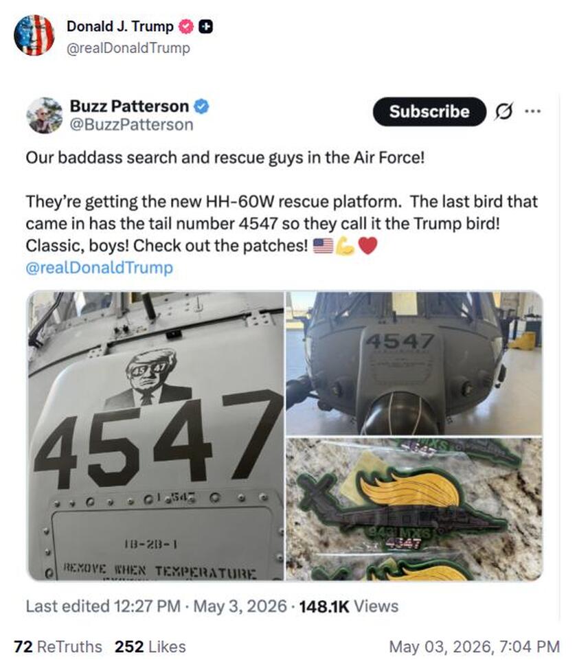 Post preview from Donald Trump
