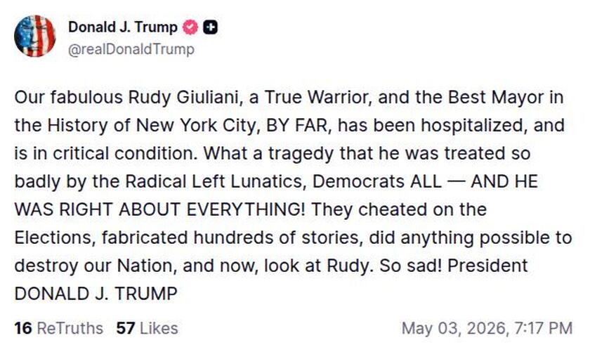 Post preview from Donald Trump