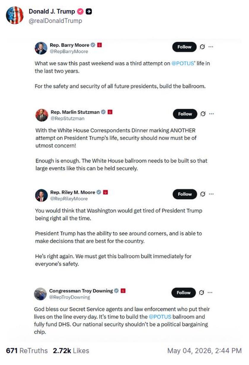 Post preview from Donald Trump