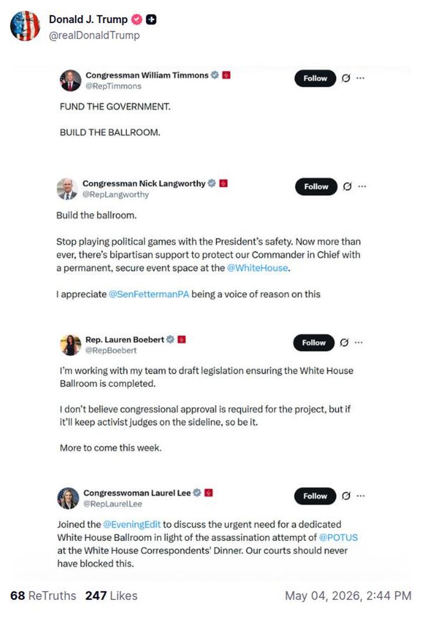 Post preview from Donald Trump