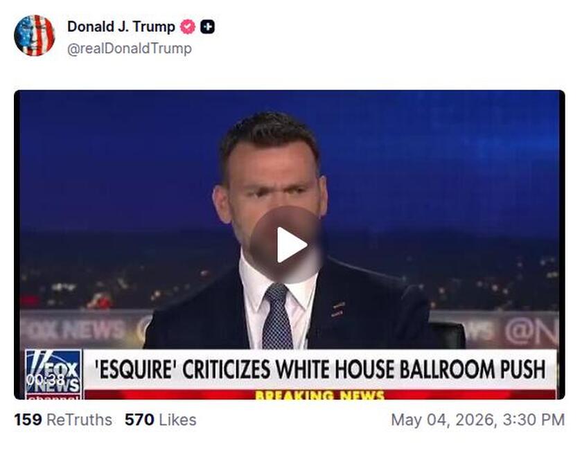 Post preview from Donald Trump