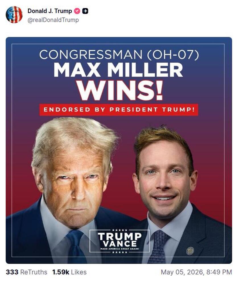 Post preview from Donald Trump