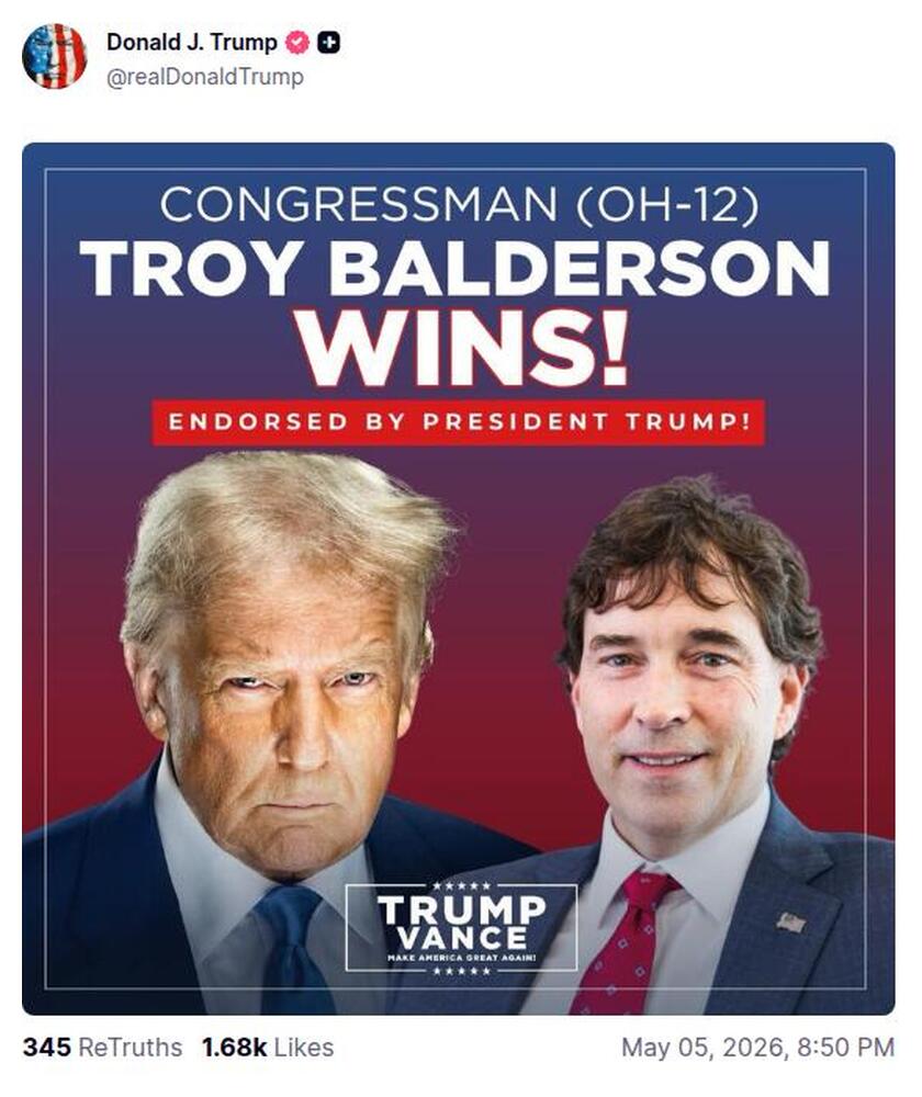 Post preview from Donald Trump