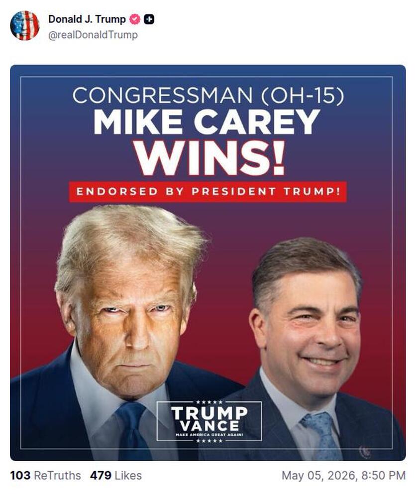 Post preview from Donald Trump