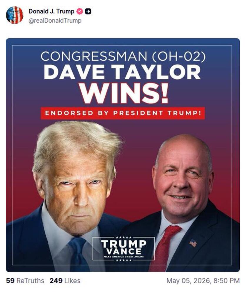 Post preview from Donald Trump