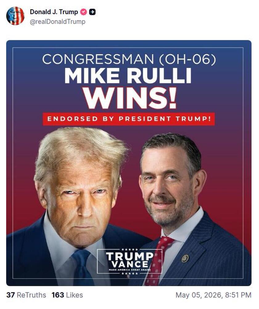 Post preview from Donald Trump