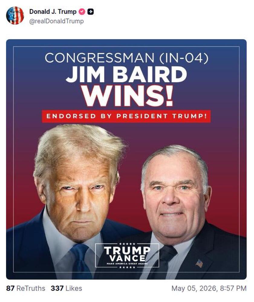 Post preview from Donald Trump