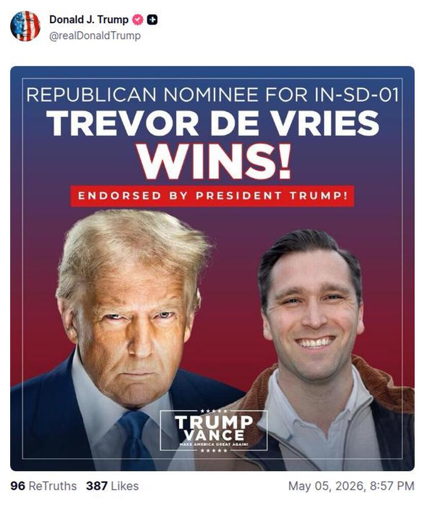Post preview from Donald Trump