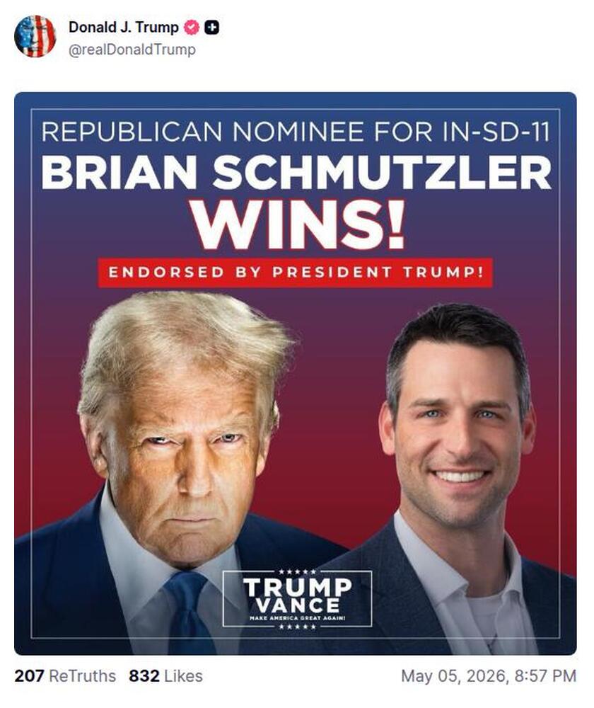 Post preview from Donald Trump