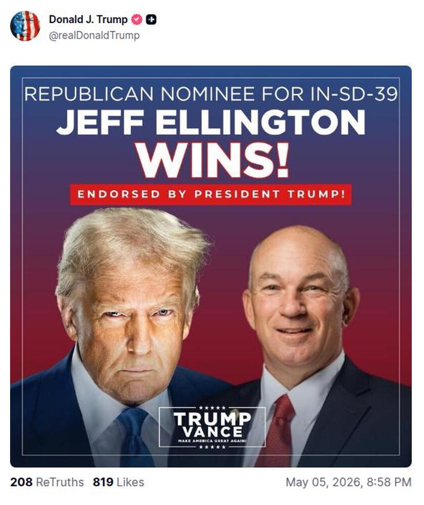 Post preview from Donald Trump