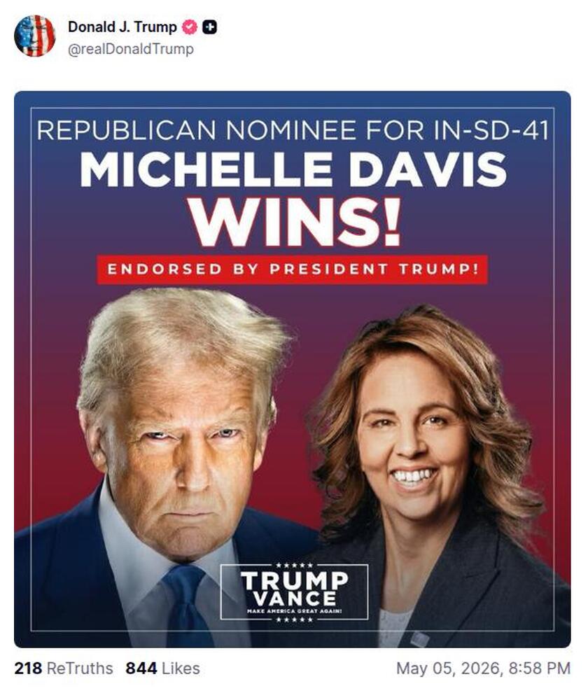 Post preview from Donald Trump