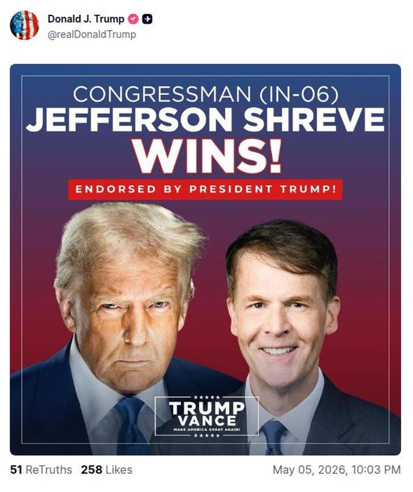 Post preview from Donald Trump