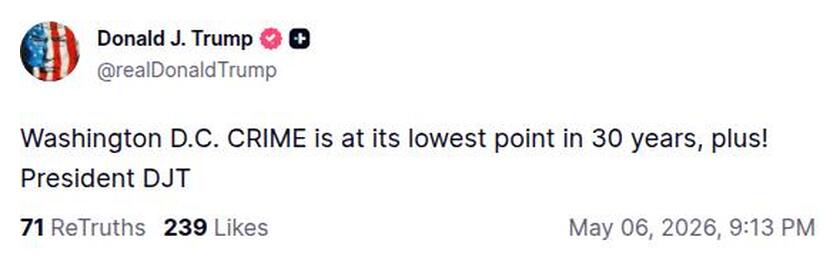Post preview from Donald Trump