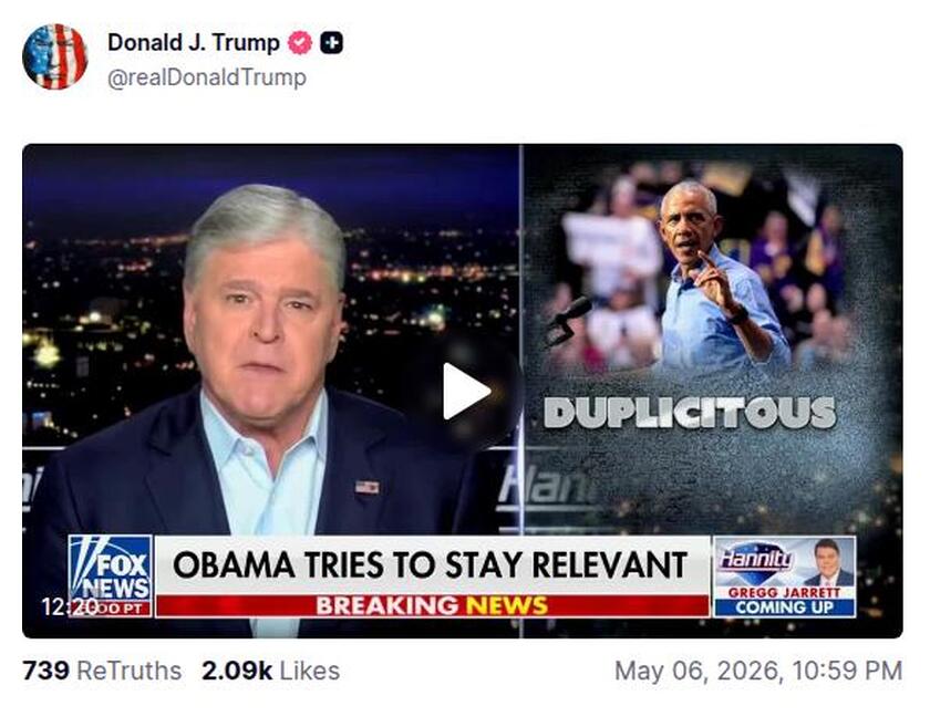 Post preview from Donald Trump