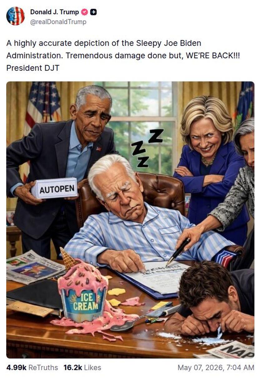Post preview from Donald Trump