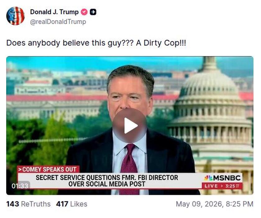 Post preview from Donald Trump