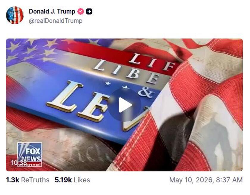 Post preview from Donald Trump