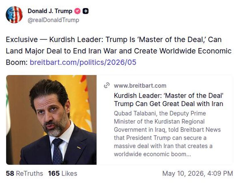 Post preview from Donald Trump