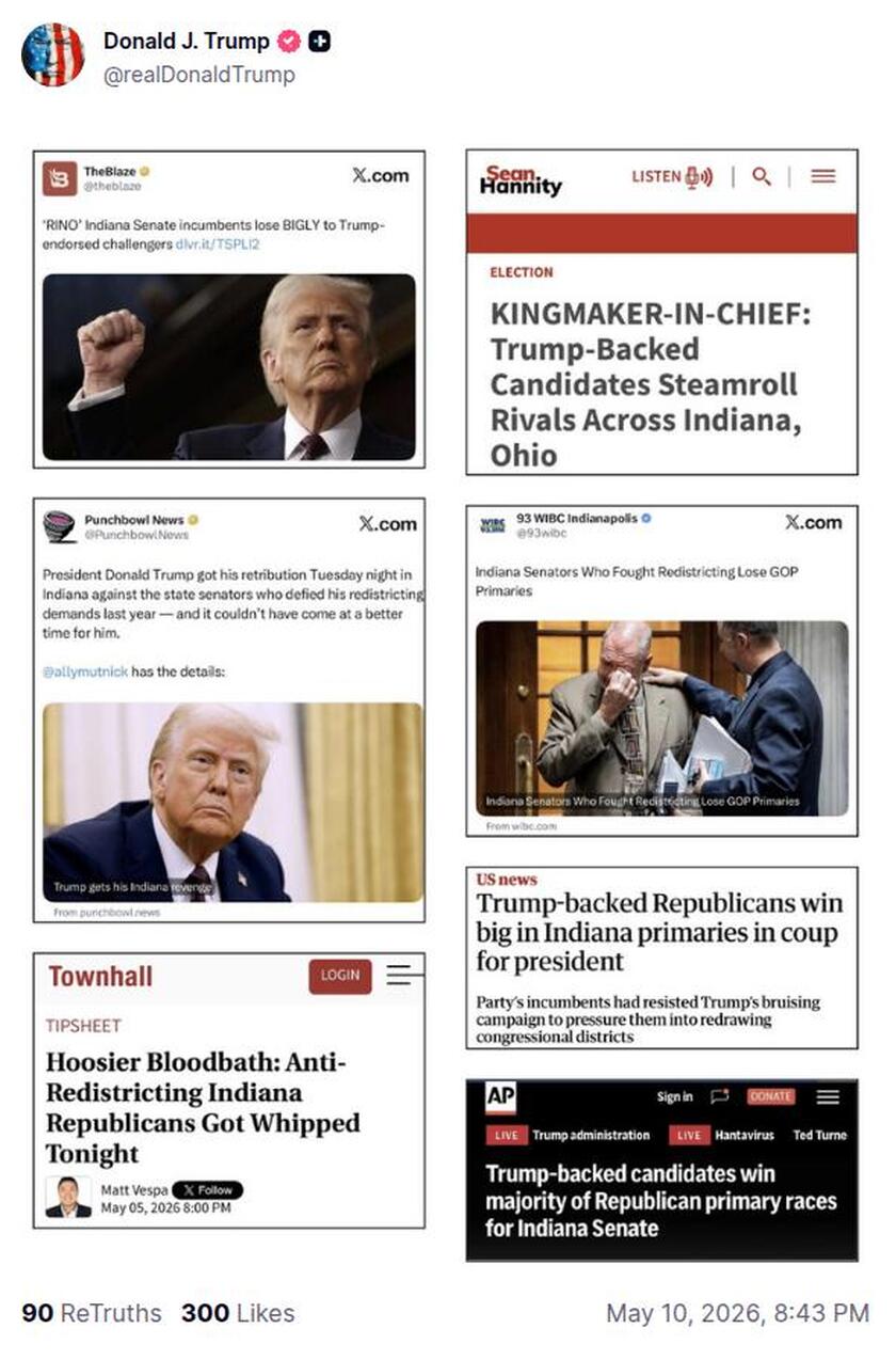 Post preview from Donald Trump