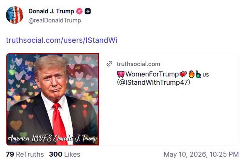 Post preview from Donald Trump