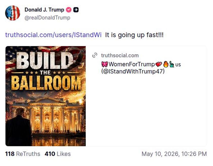 Post preview from Donald Trump