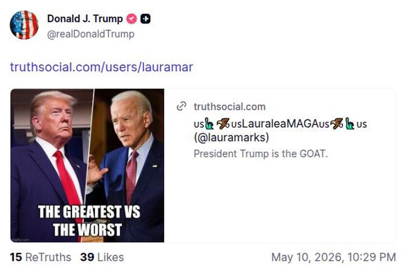 Post preview from Donald Trump