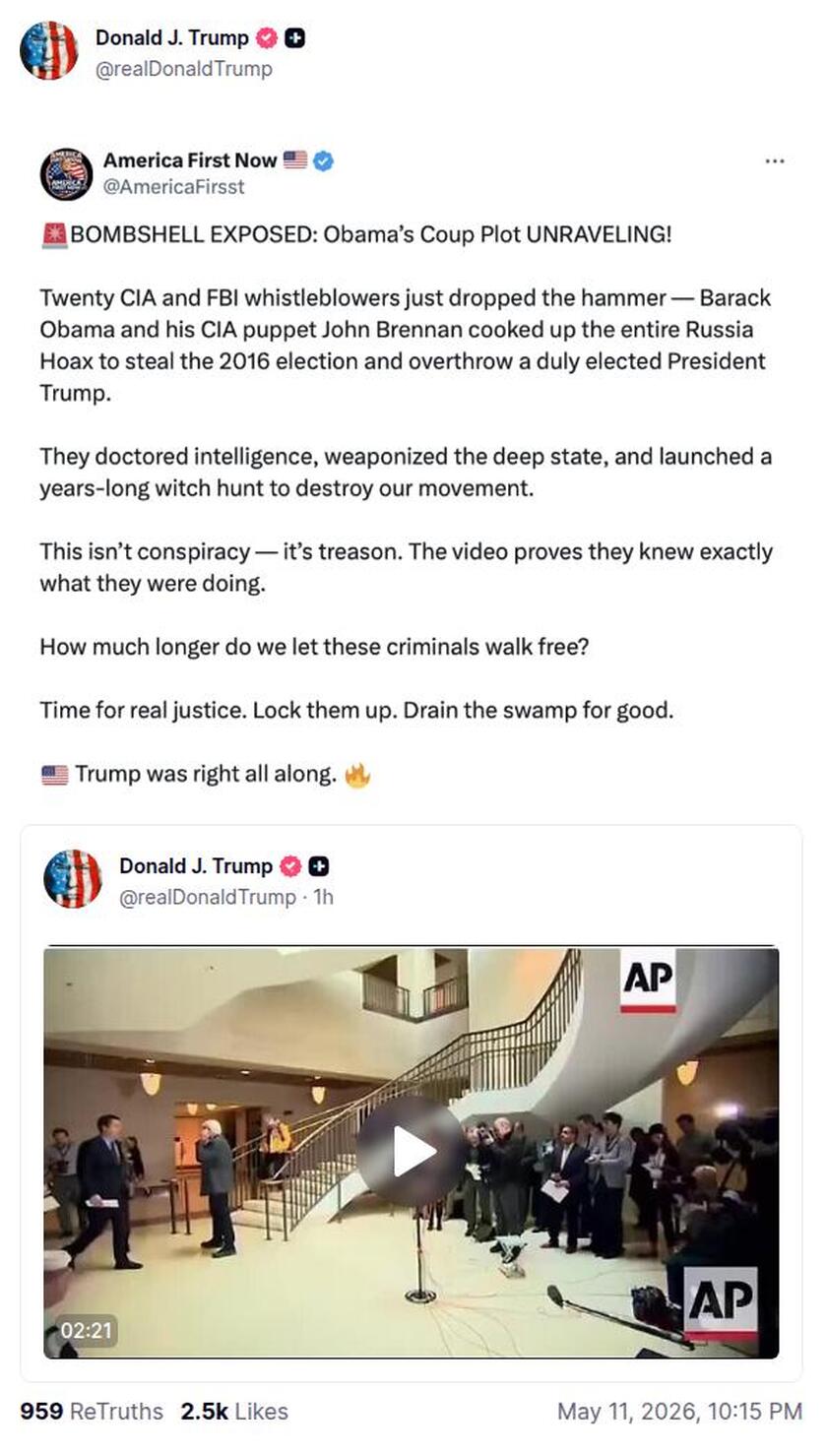 Post preview from Donald Trump