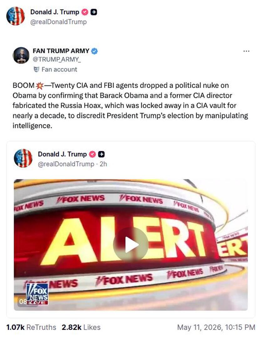 Post preview from Donald Trump
